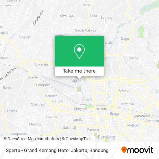 Sperta - Grand Kemang Hotel Jakarta map
