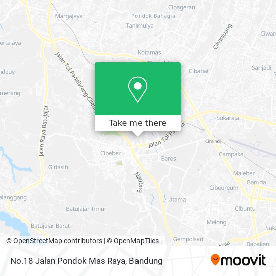 No.18 Jalan Pondok Mas Raya map