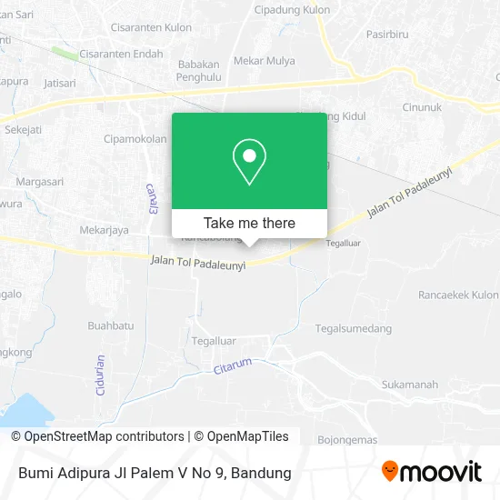 Bumi Adipura Jl Palem V No 9 map