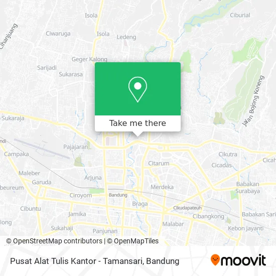 Pusat Alat Tulis Kantor - Tamansari map