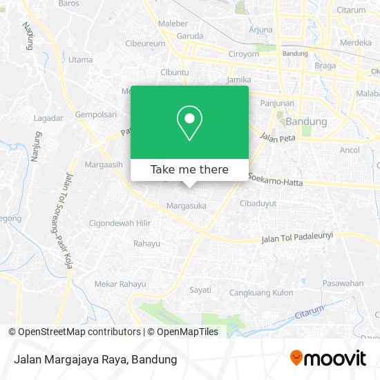 Jalan Margajaya Raya map