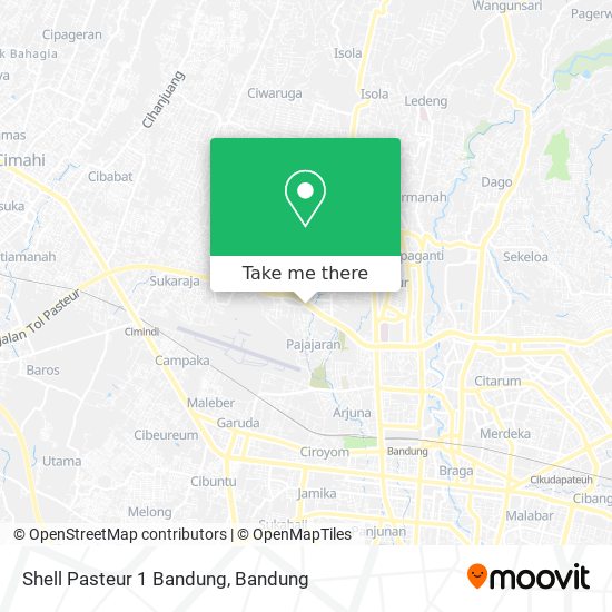 Shell Pasteur 1 Bandung map