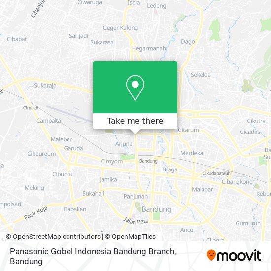 Panasonic Gobel Indonesia Bandung Branch map