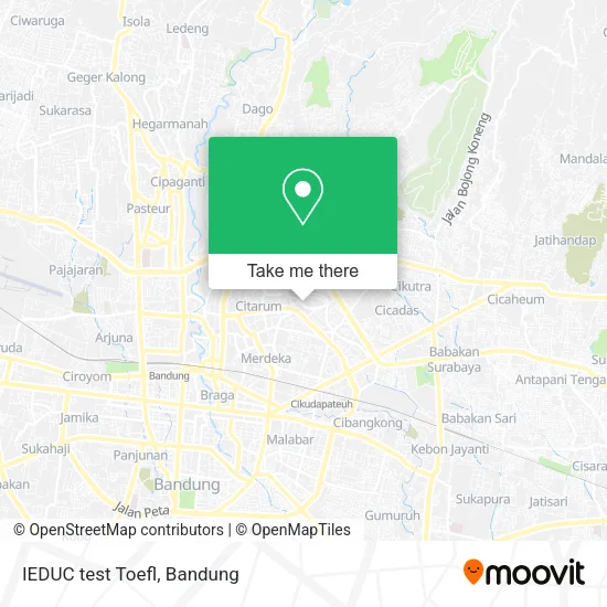IEDUC test Toefl map