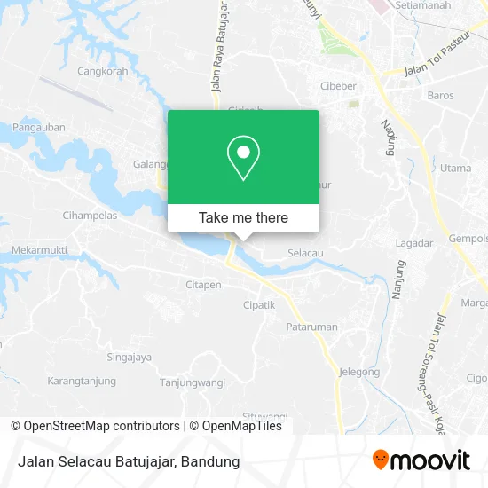 Jalan Selacau Batujajar map