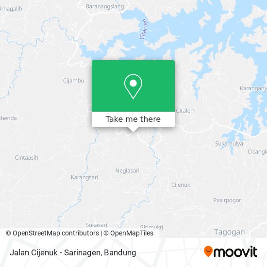 Jalan Cijenuk - Sarinagen map