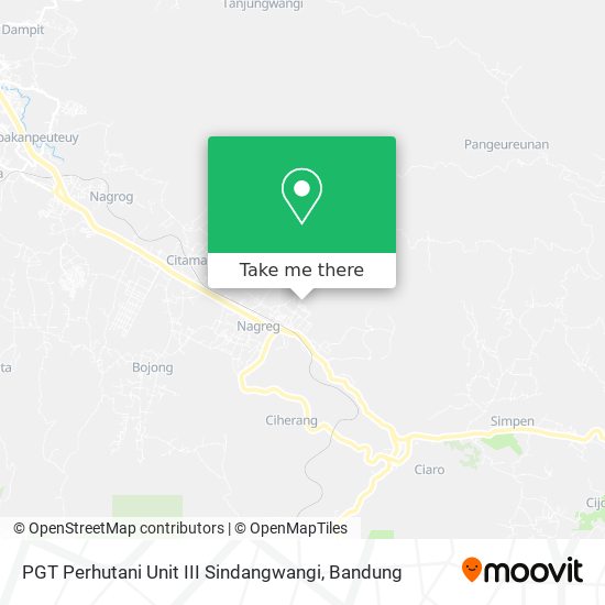 PGT Perhutani Unit III Sindangwangi map