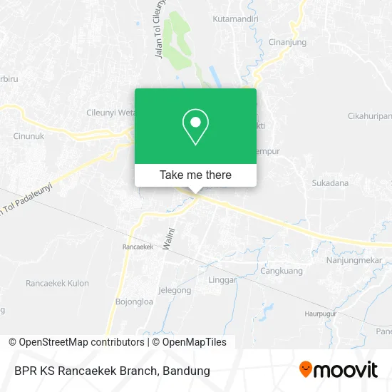 BPR KS Rancaekek Branch map