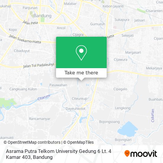 Asrama Putra Telkom University Gedung 6 Lt. 4 Kamar 403 map