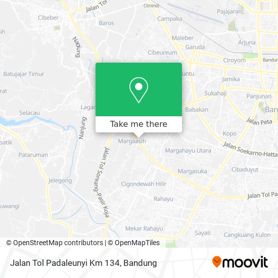 Jalan Tol Padaleunyi Km 134 map