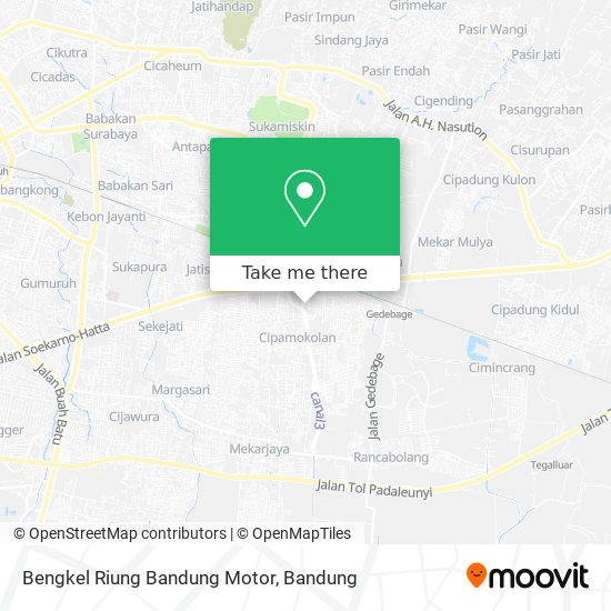 Bengkel Riung Bandung Motor map