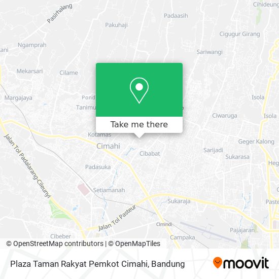 Plaza Taman Rakyat Pemkot Cimahi map