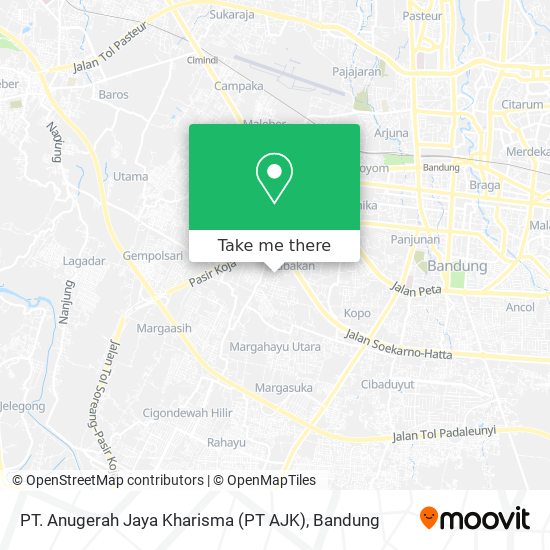 PT. Anugerah Jaya Kharisma (PT AJK) map