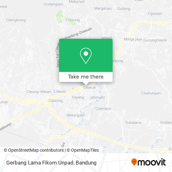 Gerbang Lama Fikom Unpad map