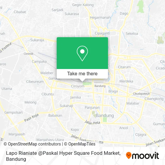 Lapo Rianiate @Paskal Hyper Square Food Market map