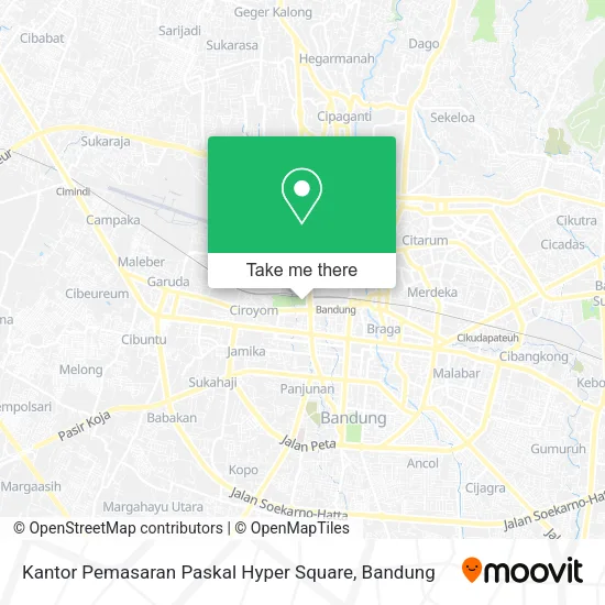 Kantor Pemasaran Paskal Hyper Square map