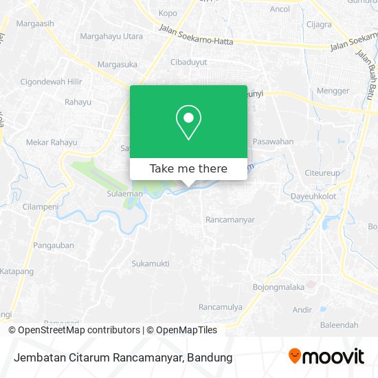 Jembatan Citarum Rancamanyar map