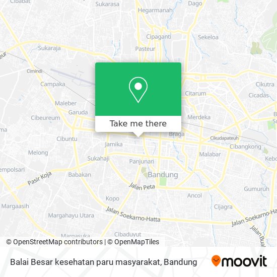 Balai Besar kesehatan paru masyarakat map