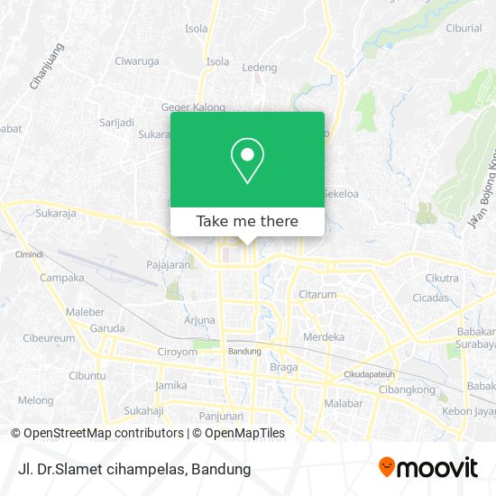 Jl. Dr.Slamet cihampelas map