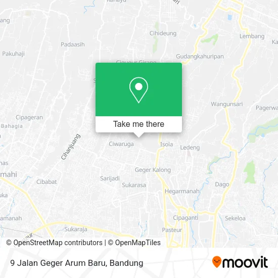 9 Jalan Geger Arum Baru map