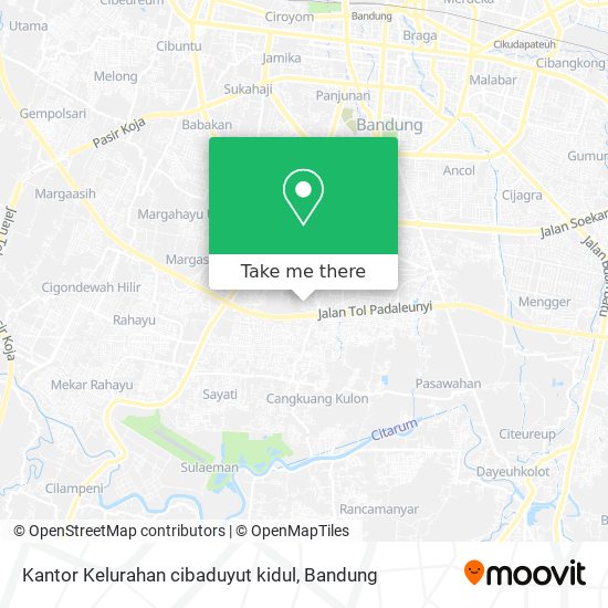 Kantor Kelurahan cibaduyut kidul map