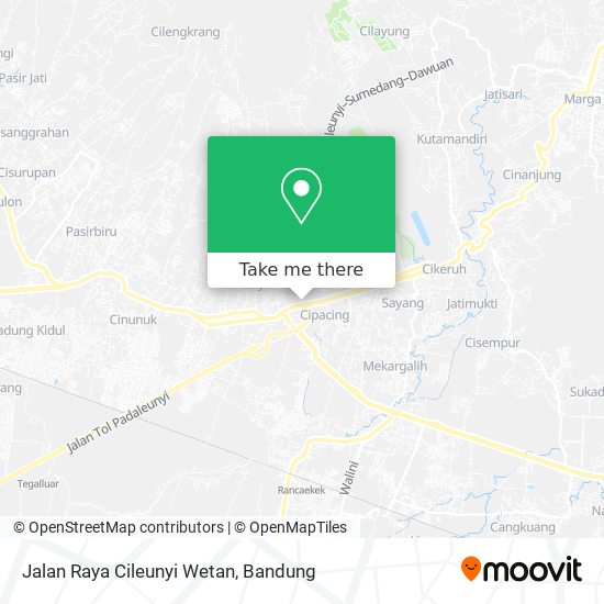 Jalan Raya Cileunyi Wetan map