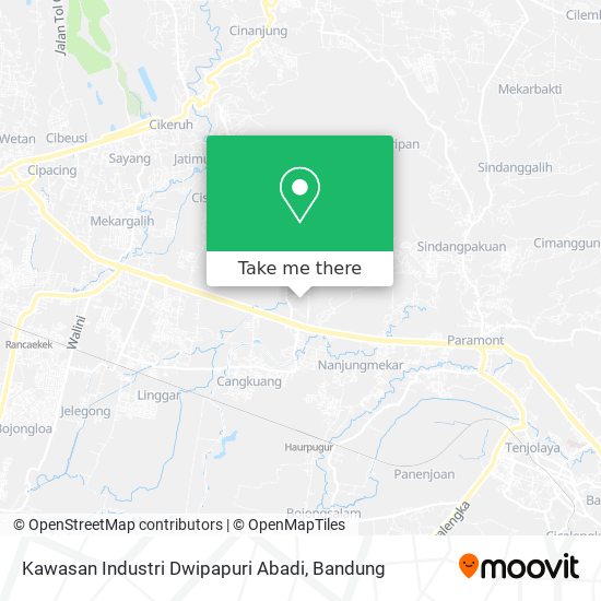 Kawasan Industri Dwipapuri Abadi map