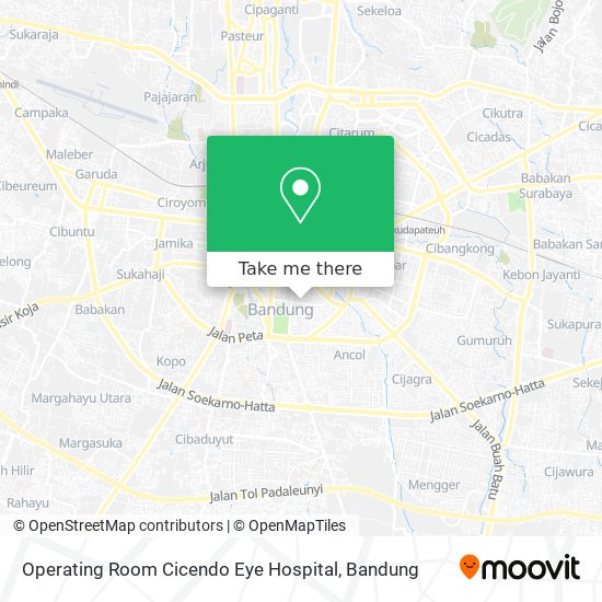 Operating Room Cicendo Eye Hospital map