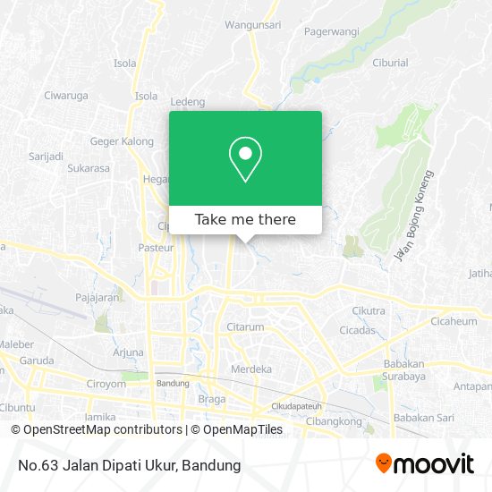 No.63 Jalan Dipati Ukur map