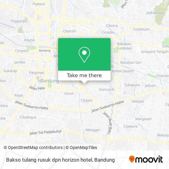 Bakso tulang rusuk dpn horizon hotel map