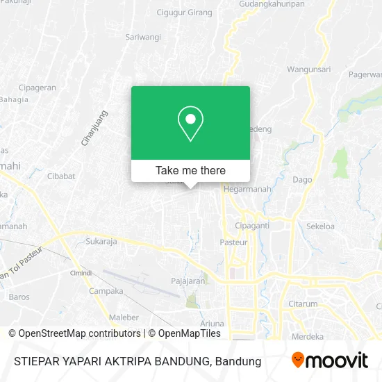 STIEPAR YAPARI AKTRIPA BANDUNG map