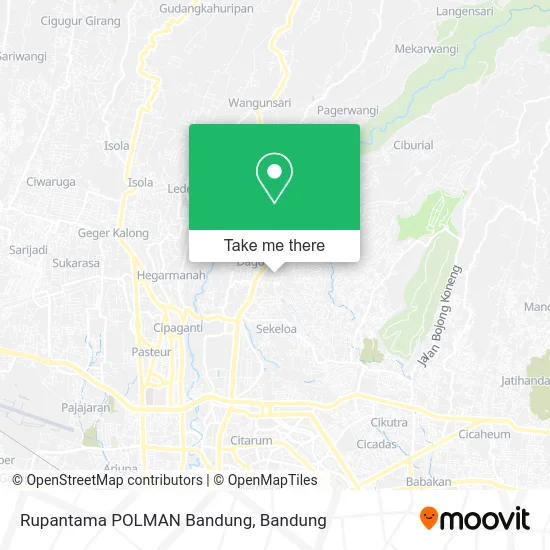 Rupantama POLMAN Bandung map