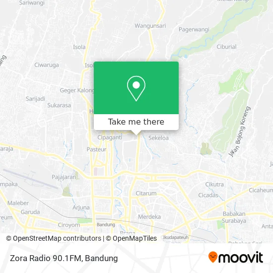 Zora Radio 90.1FM map