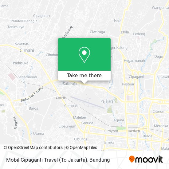 Mobil Cipaganti Travel (To Jakarta) map