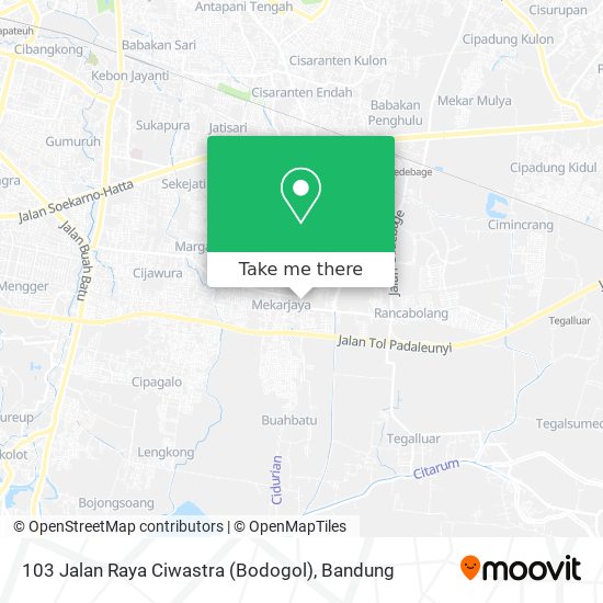 103 Jalan Raya Ciwastra (Bodogol) map