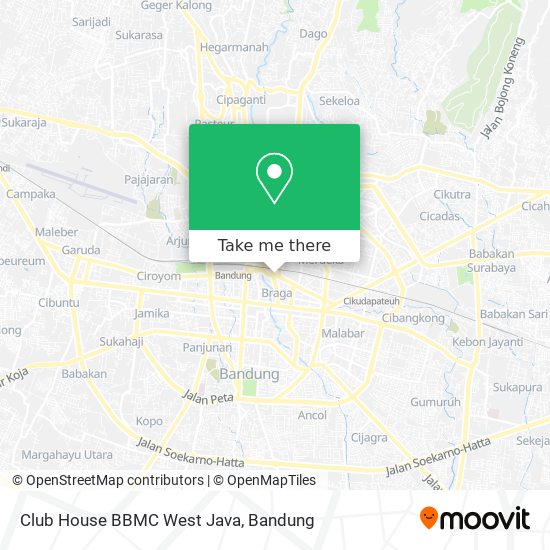 Club House BBMC West Java map