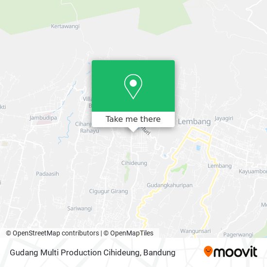 Gudang Multi Production Cihideung map