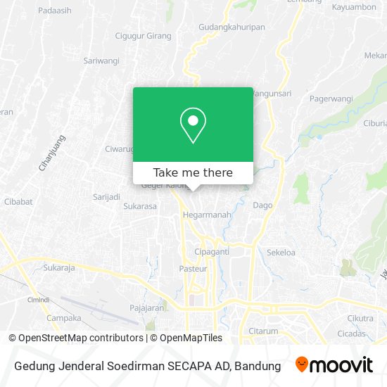 Gedung Jenderal Soedirman SECAPA AD map