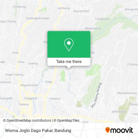 Wisma Joglo Dago Pakar map