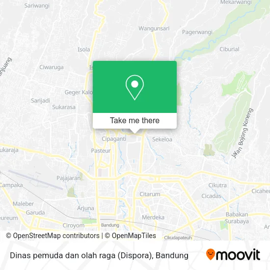Dinas pemuda dan olah raga (Dispora) map