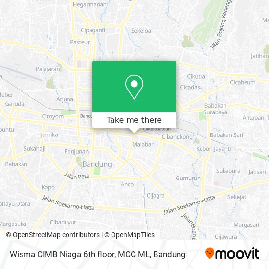 Wisma CIMB Niaga 6th floor, MCC ML map