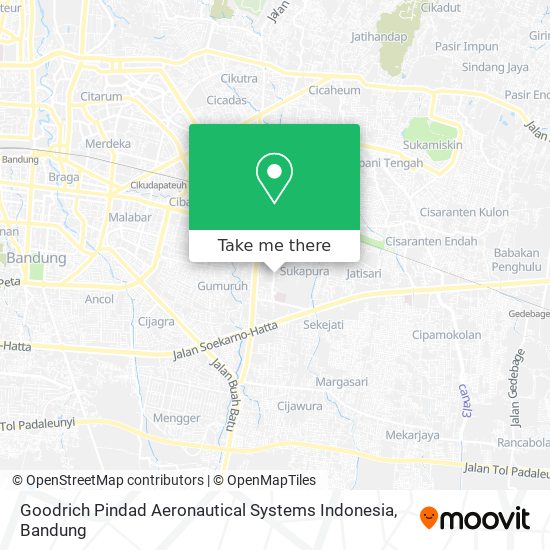 Goodrich Pindad Aeronautical Systems Indonesia map