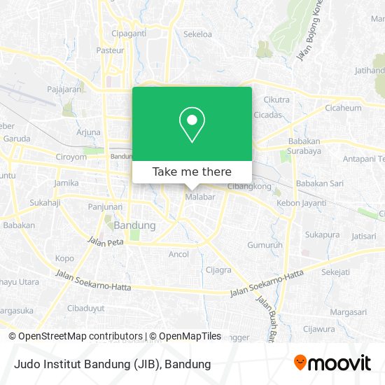 Judo Institut Bandung (JIB) map