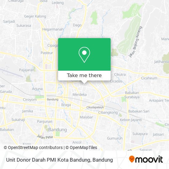 Unit Donor Darah PMI Kota Bandung map