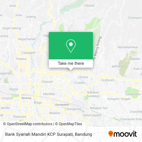 Bank Syariah Mandiri KCP Surapati map