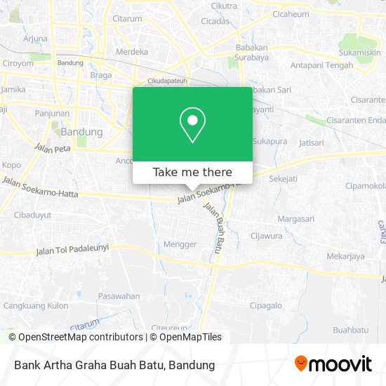 Bank Artha Graha Buah Batu map