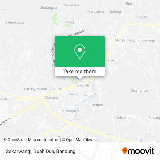 Sekarwangi, Buah Dua map