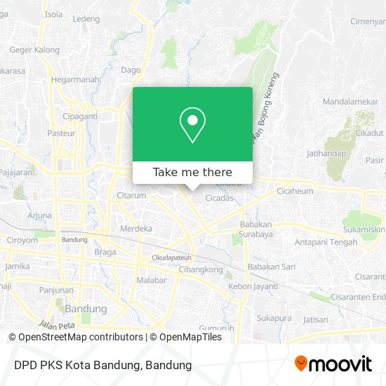 DPD PKS Kota Bandung map