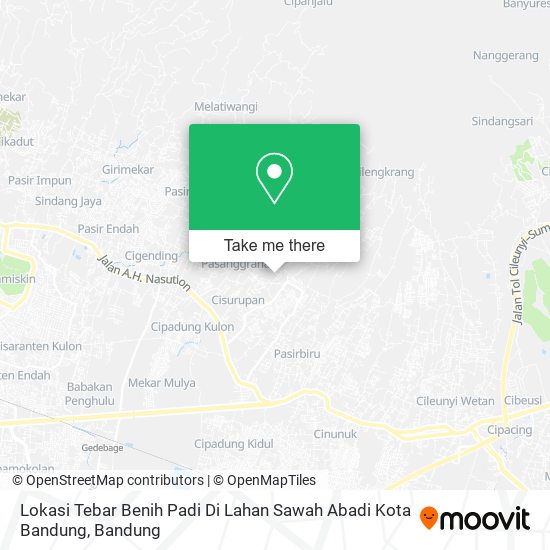 Lokasi Tebar Benih Padi Di Lahan Sawah Abadi Kota Bandung map