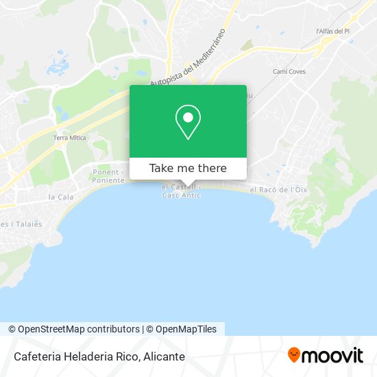 Cafeteria Heladeria Rico map